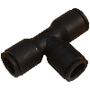 Equal Tee Connector 10mm Push Fit