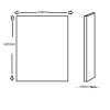 Window Glass 600 x 318mm main Door - SLX 355, 425, 555 Lathe