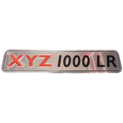 Name Plate - XYZ 1000 LR
