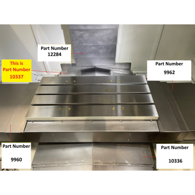 Rear Y Axis Slideway Cover For XYZ 1510 VMc