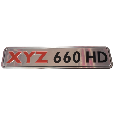 Name Plate - XYZ 660 HD 