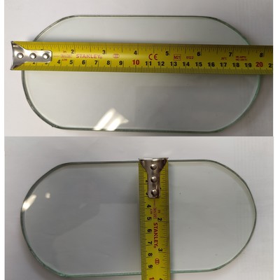 Oval Glass For Chip Guard Including Rubber To Suit 1330 / 1340 Lathe Up To S/N 11232