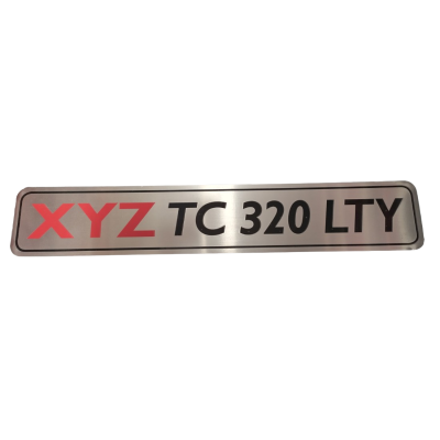 Name Plate - XYZ TC 320 LTY 
