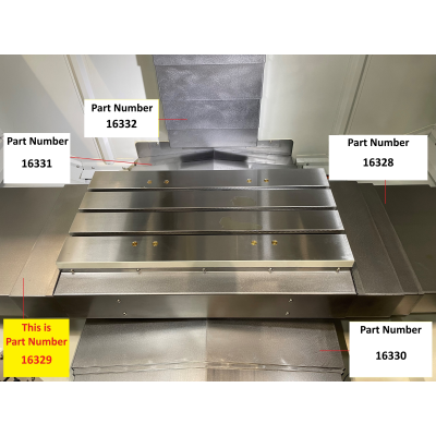 X Axis Slideway Cover Left On LR 1000