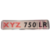 Name Plate - XYZ 750 LR 