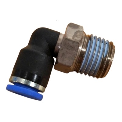 Male Stud Elbow 6mm Dia Push Fit BSpt Thread 1/4"