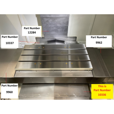 Front Y Axis Slideway Guard For XYZ 1510 VMc