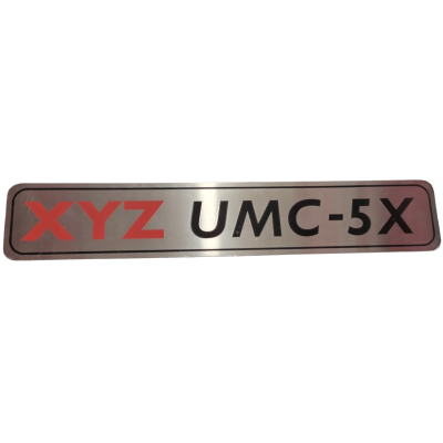 Name Plate - XYZ UMC-5X 