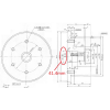 Wheel Flange 41.4mm Large Dia, 31mm Small Dia For XYZ 1632
