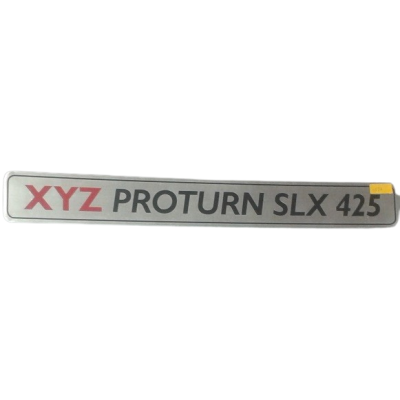 Name Plate - XYZ SLX 425 