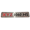 Name Plate - XYZ 1060 HS 