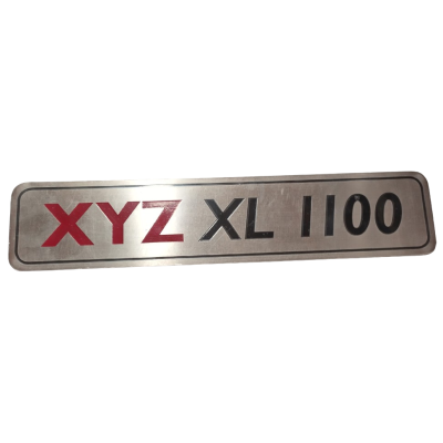 Name Plate - XYZ XL 1100 
