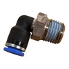 Male Stud Elbow 6mm Dia Push Fit BSpt Thread 1/4"