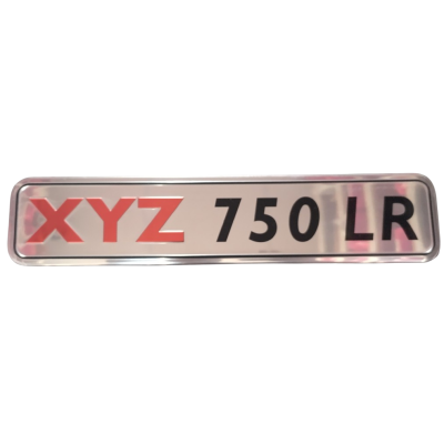 Name Plate - XYZ 750 LR 