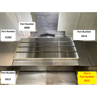 Y Axis Slideway (Dust) Cover - Front, For XYZ 610 / 810