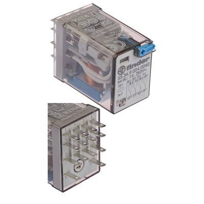 Finder Mini Plug-In Relay 7A 24V Dc For XYZ 1550