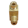 Auto Lube Brass Elbow Non Return Fitting - 4mm Olive