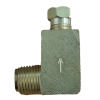 Auto Lube Brass Elbow Non Return Fitting - 4mm Olive