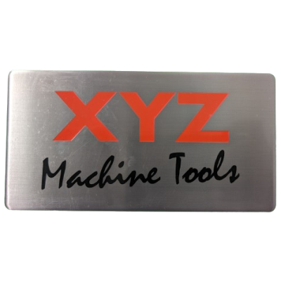 XYZ Logo Plate NEW 188mm x 98mm