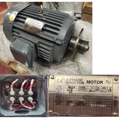 3 HP 415v Spindle Motor With Brake For 1330 / 1340 Trainer S/N 10509 Onwards