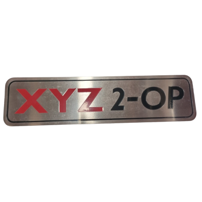Name Plate - 2-OP 