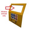 Rectangle Glass For Chip Guard Including Rubber To Suit 1330 / 1340 Lathe S/N 11233 Onwards